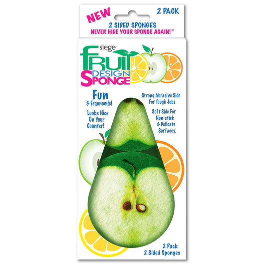 649 Green Apple Fruit Design Sponges