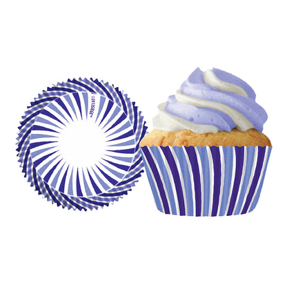 8802 Cupcake Creations Blue Swirl Baking Cups