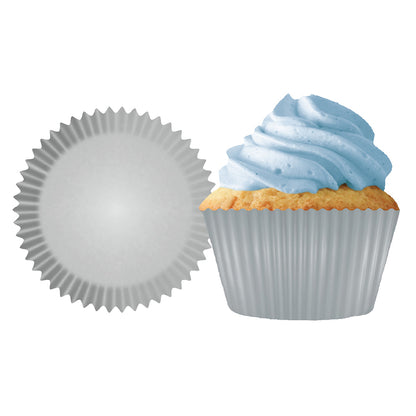 8855 Cupcake Creations Solid Silver Baking Cups