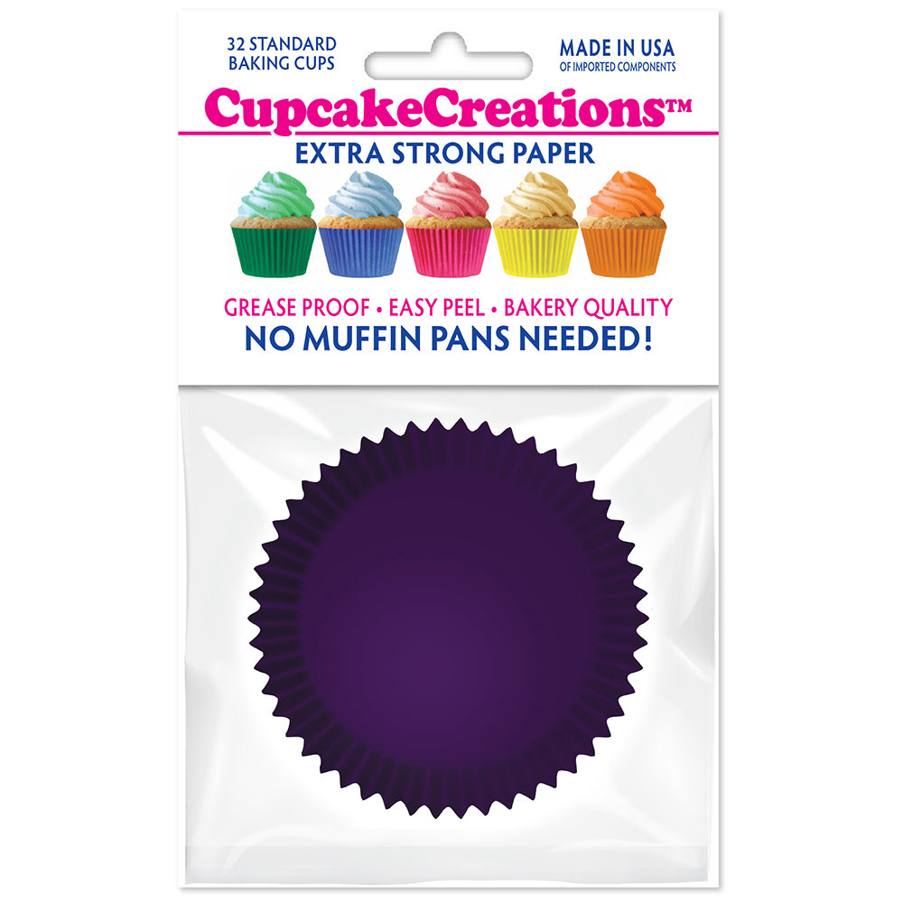 8859 Cupcake Creations Solid Plum Baking Cups