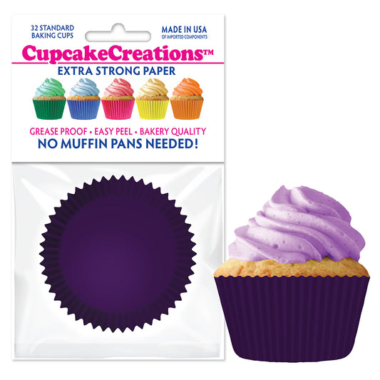 8859 Cupcake Creations Solid Plum Baking Cups