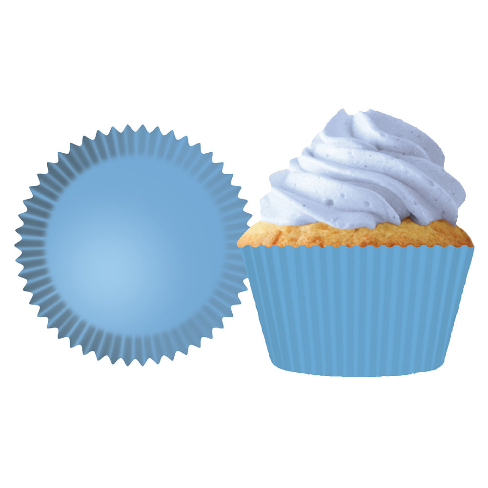 8863 Cupcake Creations Solid Light Blue Baking Cups