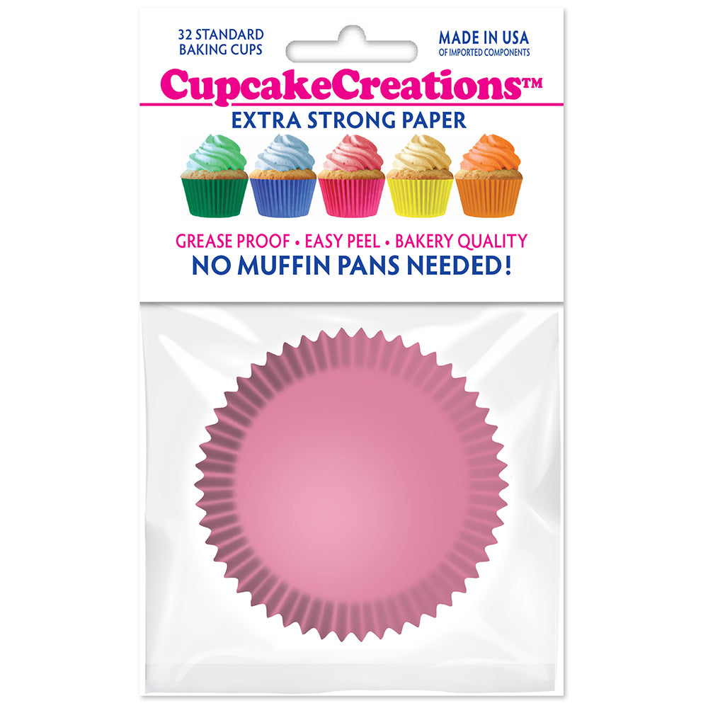 8864 Cupcake Creations Solid Light Pink Baking Cups