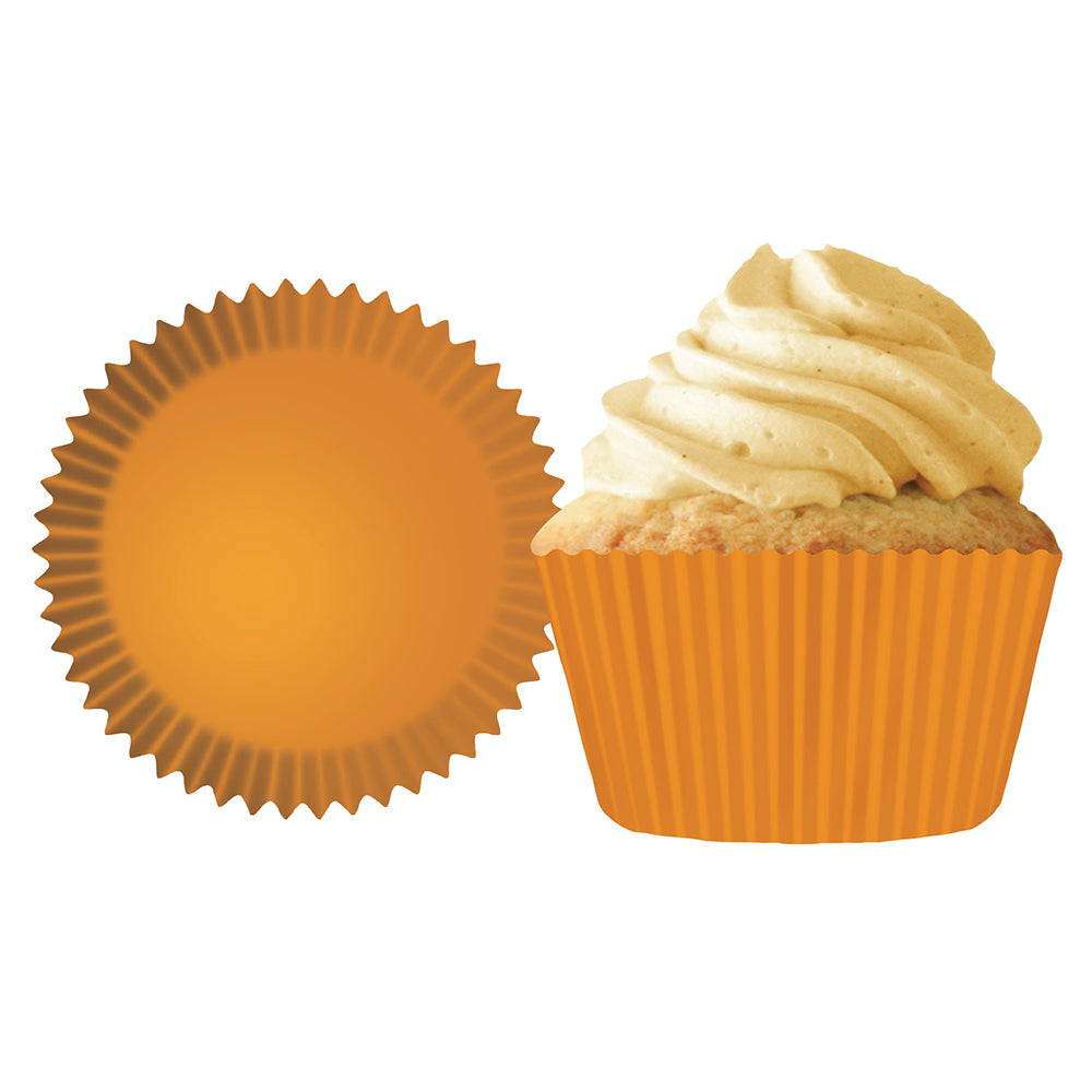 8865 Cupcake Creations Solid Orange Baking Cups