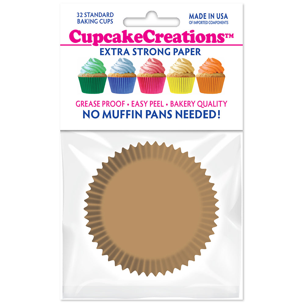 8867 Cupcake Creations Solid Natural Baking Cups