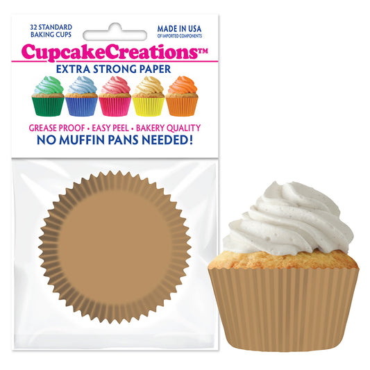 8867 Cupcake Creations Solid Natural Baking Cups