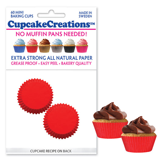 8874 Cupcake Creations Mini Red Baking Cups