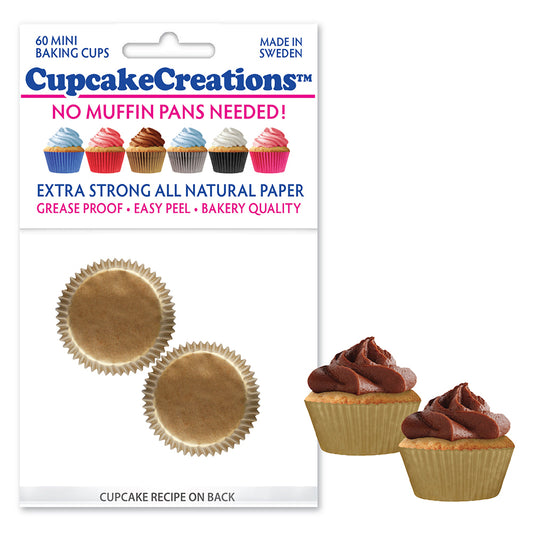 8876 Cupcake Creations Mini Gold Baking Cups