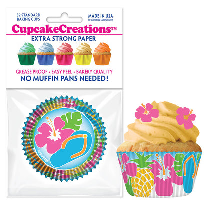 8895 Cupcake Creations Luau Baking Cups