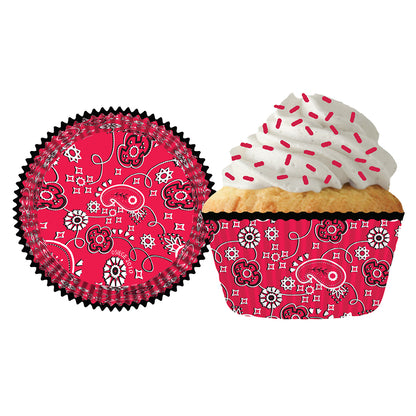 8896 Cupcake Creations Red Bandana Baking Cups