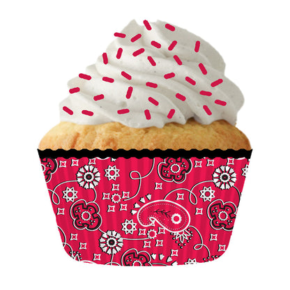 8896 Cupcake Creations Red Bandana Baking Cups