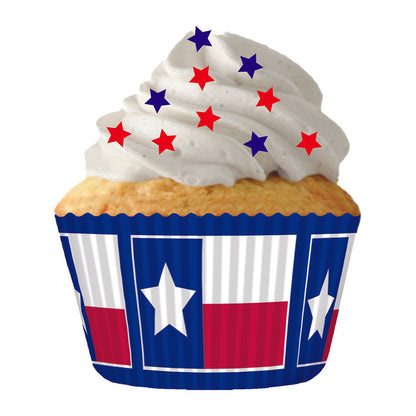 8936 Cupcake Creations Texas Flag Baking Cups