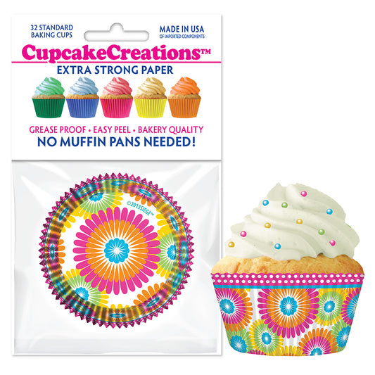 9043 Cupcake Creations Color Burst Baking Cups