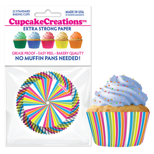 9045 Cupcake Creations Rainbow Swirl Baking Cups