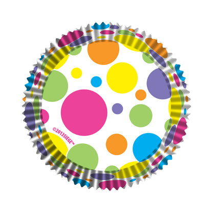 9046 Cupcake Creations Rainbow Dots Baking Cups