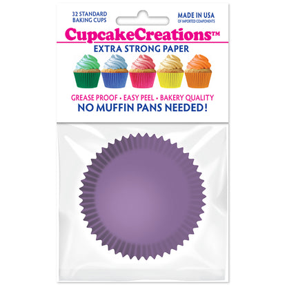 9077 Cupcake Creations Solid Lavender Baking Cups