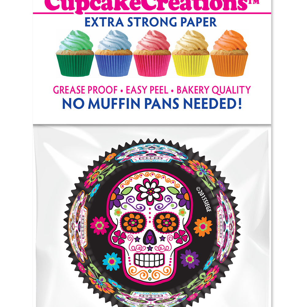 9079 Cupcake Creations Sugar Skull Baking Cups