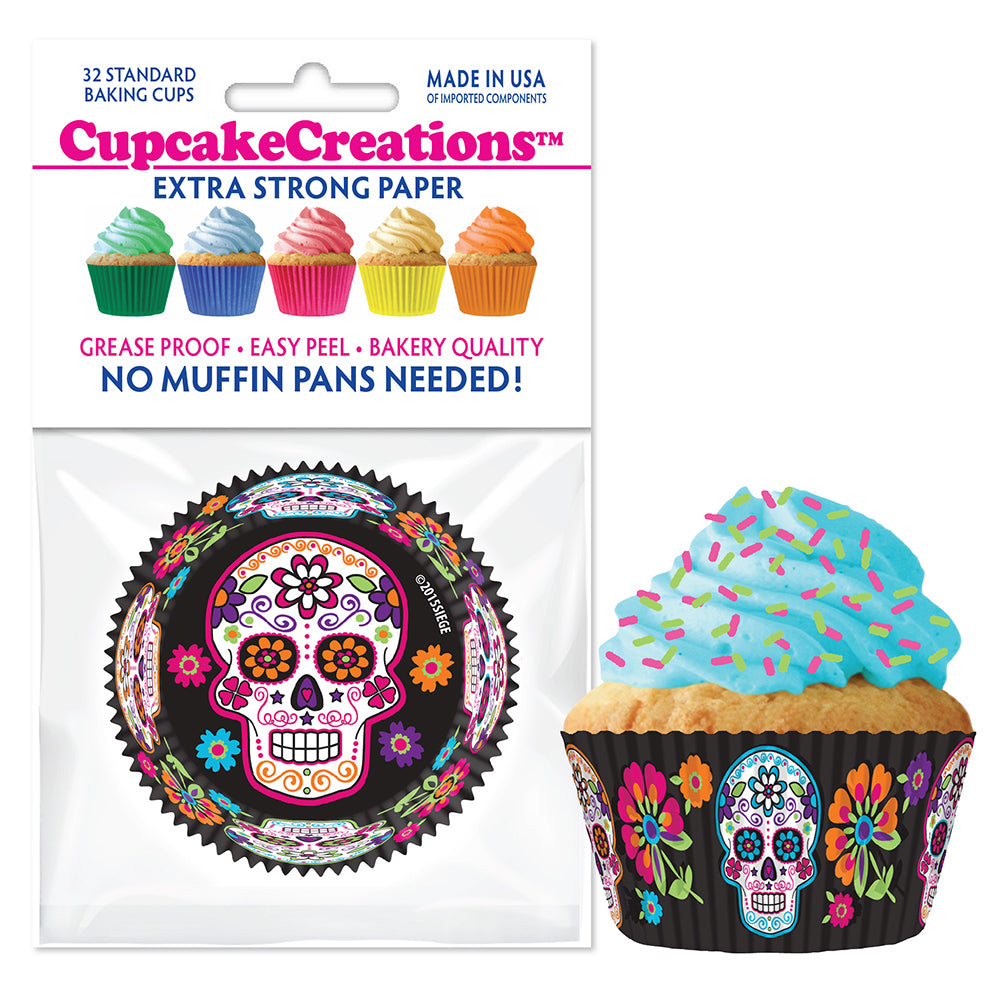 9079 Cupcake Creations Sugar Skull Baking Cups