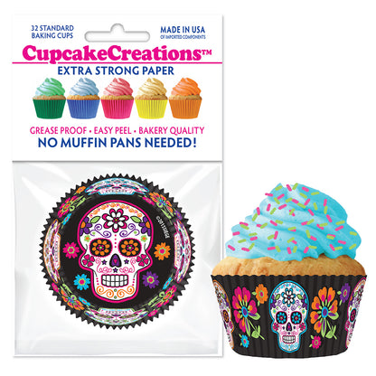 9079 Cupcake Creations Sugar Skull Baking Cups