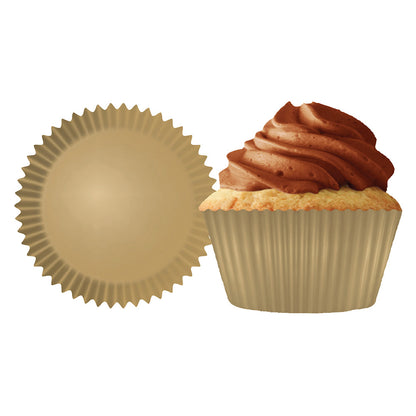 9105 Cupcake Creations Jumbo Gold Baking Cups