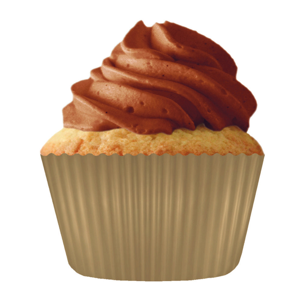 9105 Cupcake Creations Jumbo Gold Baking Cups