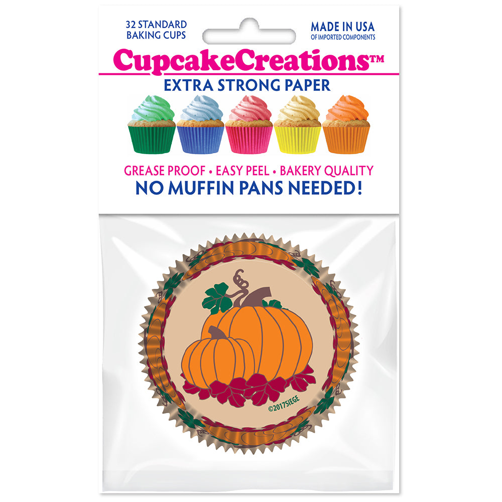 9128 Cupcake Creations Pumpkin Patch Baking Cups