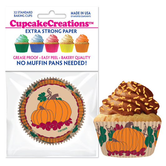 9128 Cupcake Creations Pumpkin Patch Baking Cups
