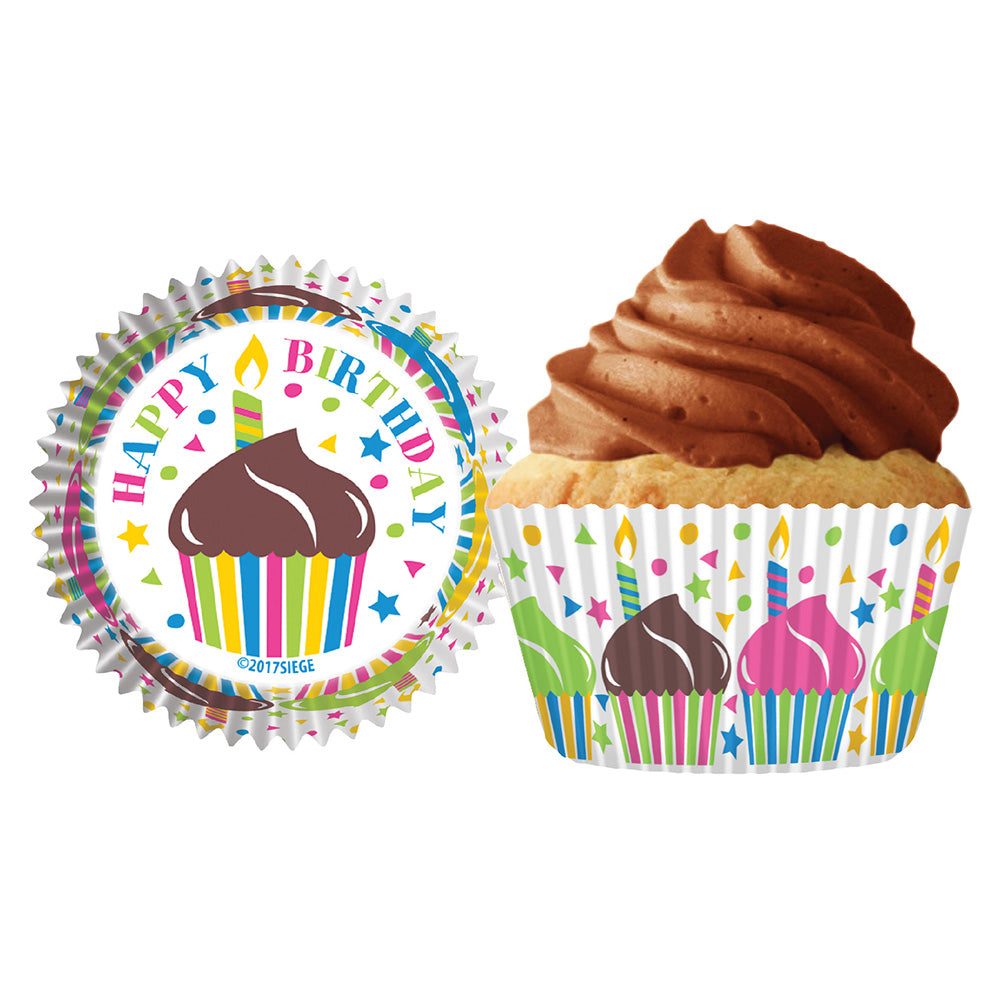 9132 Cupcake Creations Happy Birthday Baking Cups