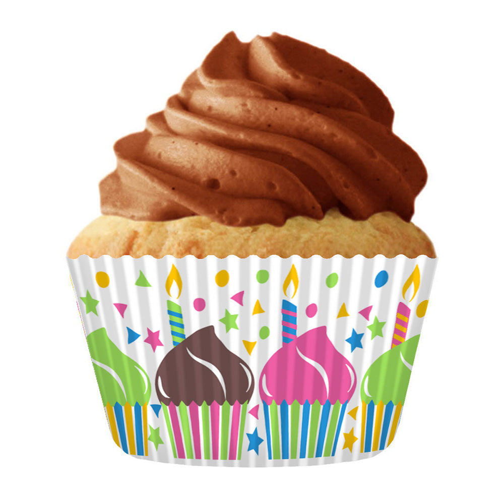 9132 Cupcake Creations Happy Birthday Baking Cups