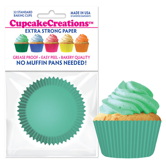 9147 Cupcake Creations Solid Mint Baking Cups