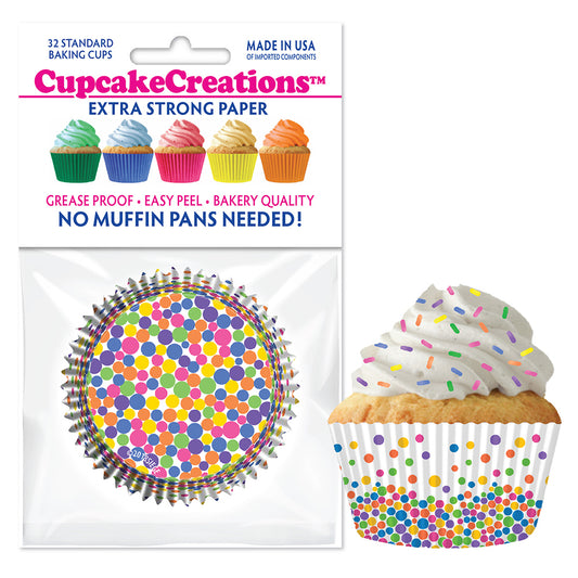 9175 Cupcake Creations Fun Dots Baking Cups