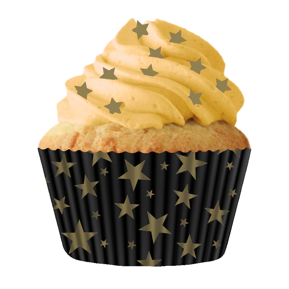 9178 Cupcake Creations Gold Stars Baking Cups