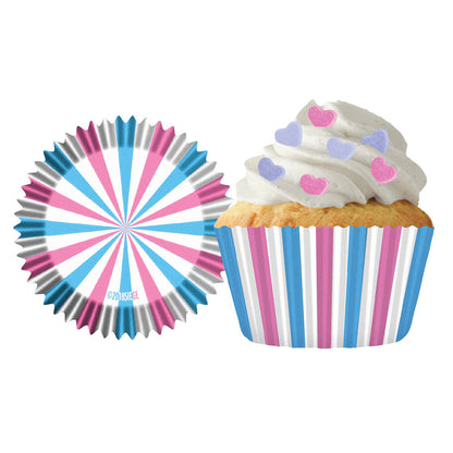 9181 Cupcake Creations Pink & Blue Reveal Baking Cups