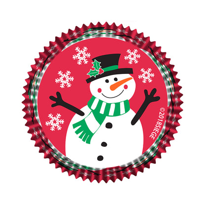 9190 Cupcake Creations Red Snowman Baking Cups