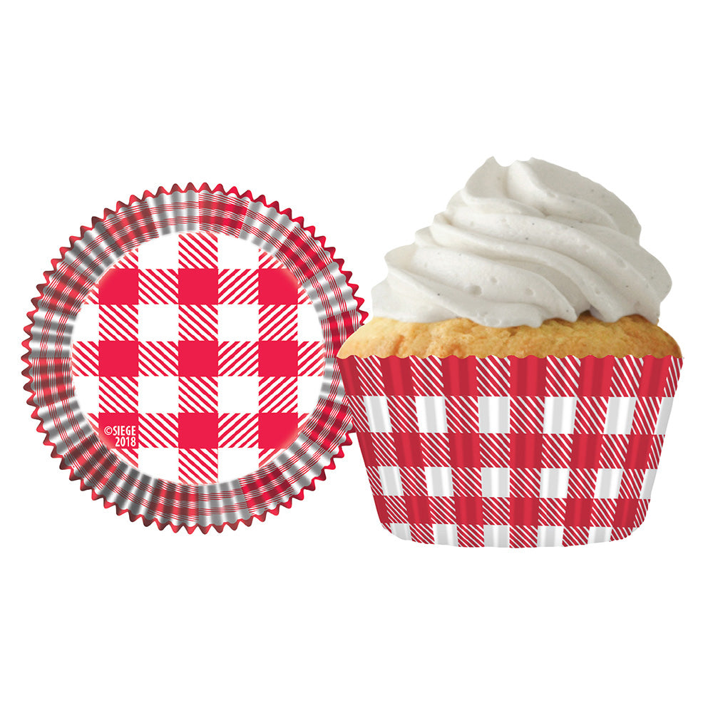 9198 Cupcake Creations Picnic Plaid Baking Cups