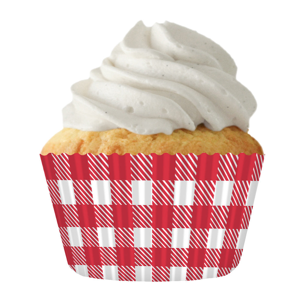 9198 Cupcake Creations Picnic Plaid Baking Cups