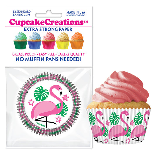 9199 Cupcake Creations Flamingo Baking Cups