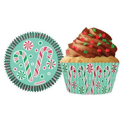 9214 Cupcake Creations Candy Canes Baking Cups