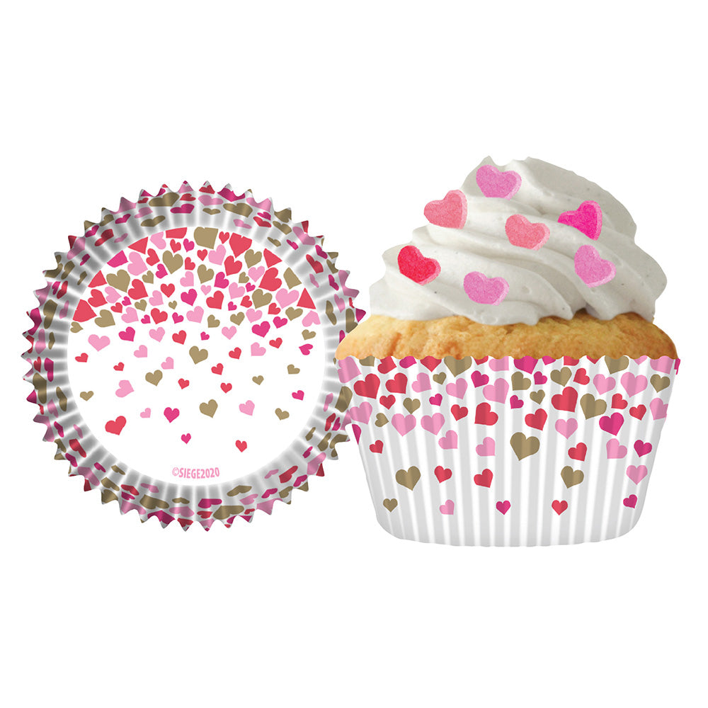 9216 Cupcake Creations Falling Hearts Baking Cups