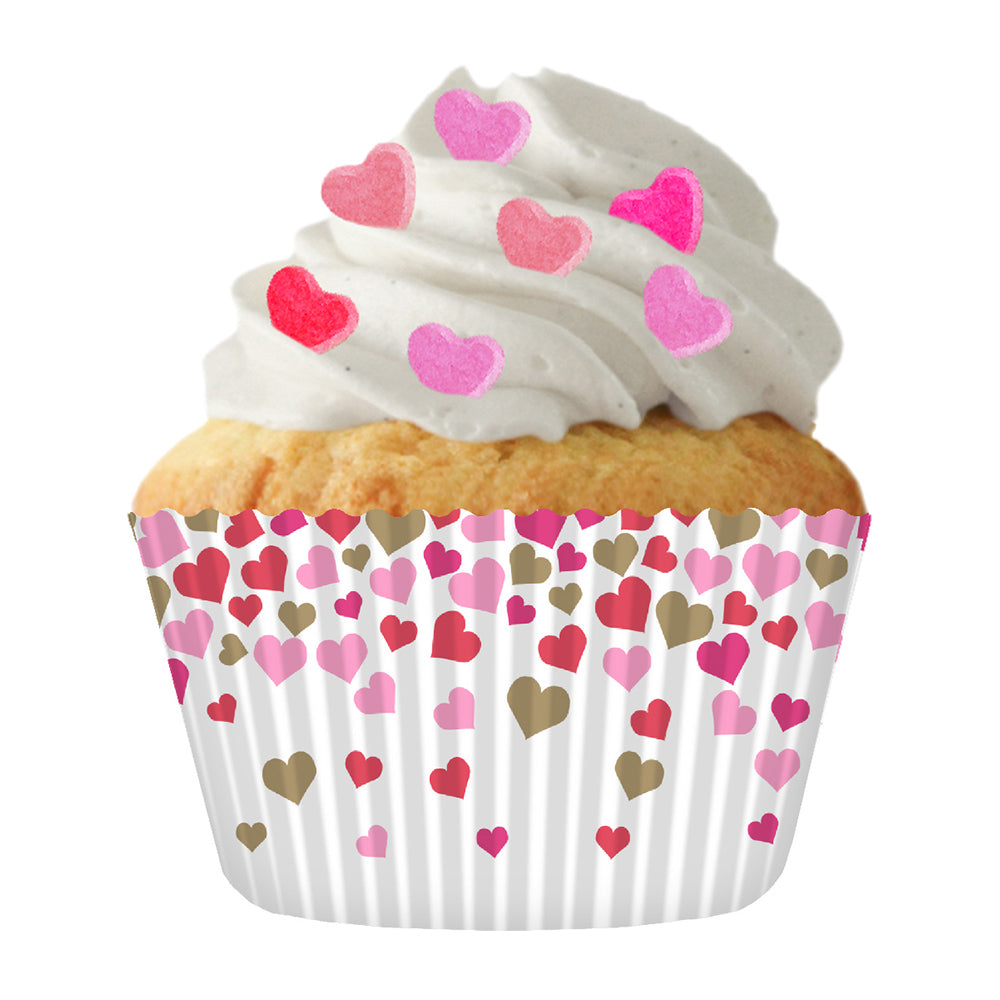 9216 Cupcake Creations Falling Hearts Baking Cups