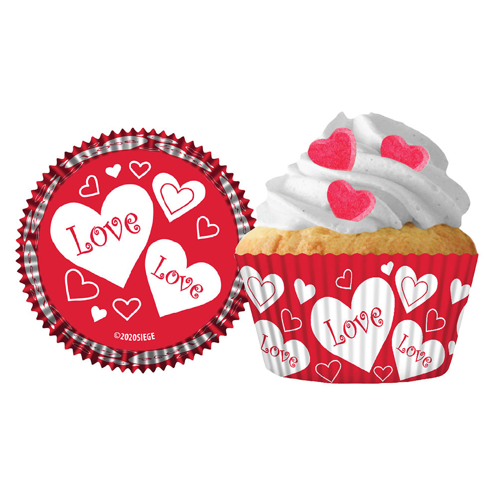 9218 Cupcake Creations Hearts with Love Baking Cups