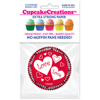 9218 Cupcake Creations Hearts with Love Baking Cups