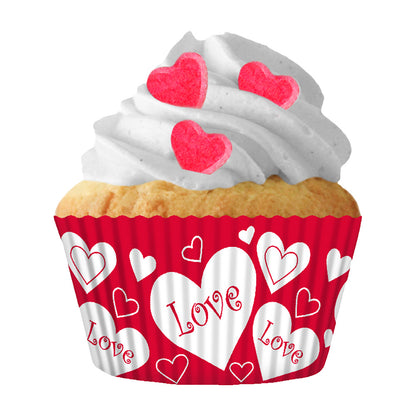 9218 Cupcake Creations Hearts with Love Baking Cups