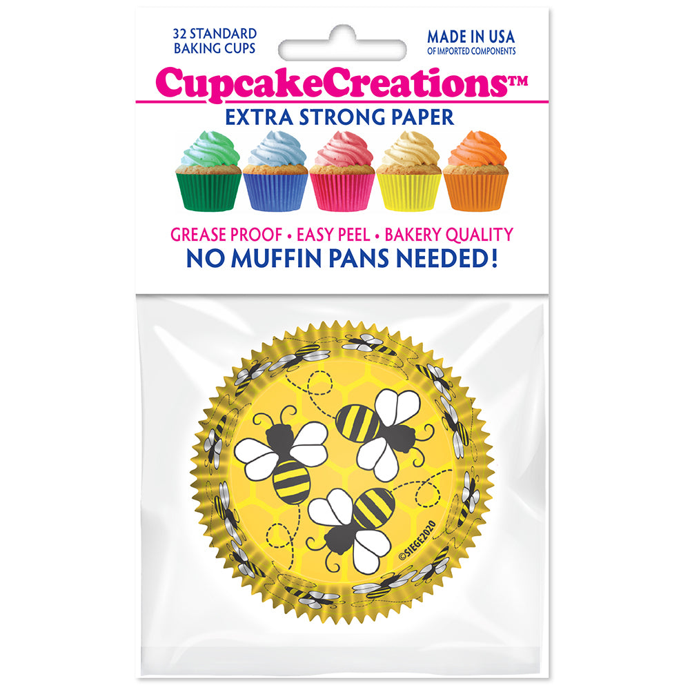 9226 Cupcake Creations Honey Bees Baking Cups