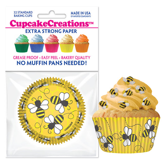 9226 Cupcake Creations Honey Bees Baking Cups