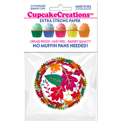 9229 Cupcake Creations Fall Leaves Baking Cups