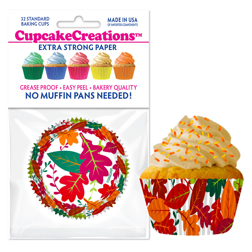 9229 Cupcake Creations Fall Leaves Baking Cups