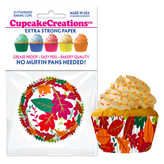 9229 Cupcake Creations Fall Leaves Baking Cups