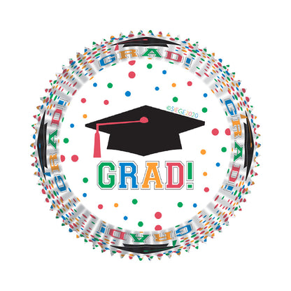 9231 Cupcake Creations Graduation Dots Baking Cups