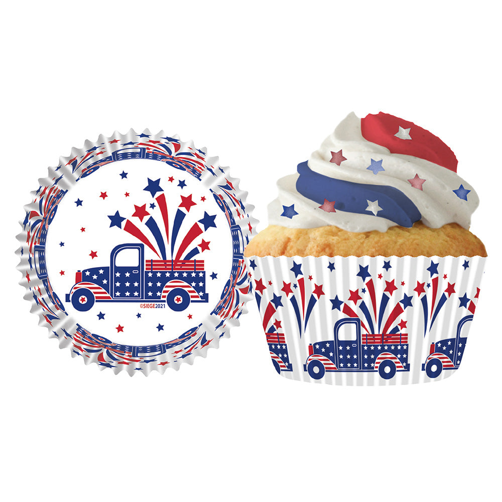 9248 Cupcake Creations USA Truck Baking Cups